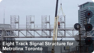 Eight Track Signal Structure for Metrolinx Toronto